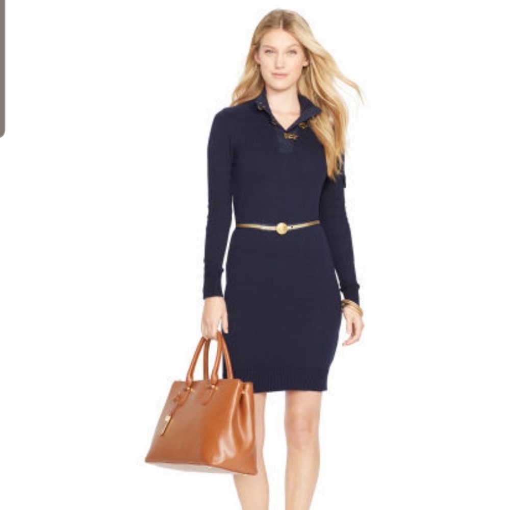 Ralph Lauren Jeans Co Mockneck Sweater Dress